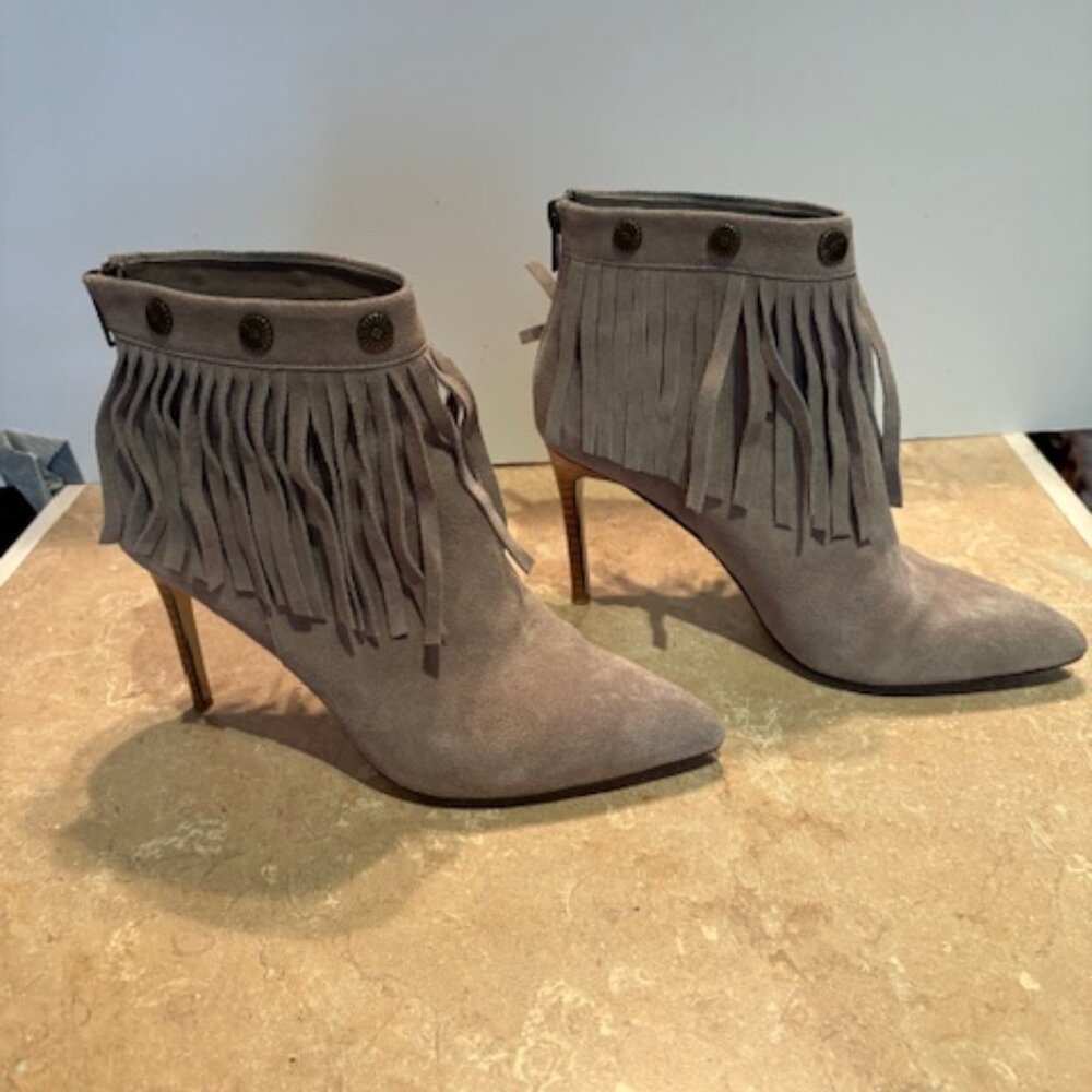 Very Volatile Massy suede fringe booties
